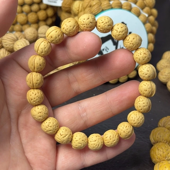 手串桃核11尺寸奶豆