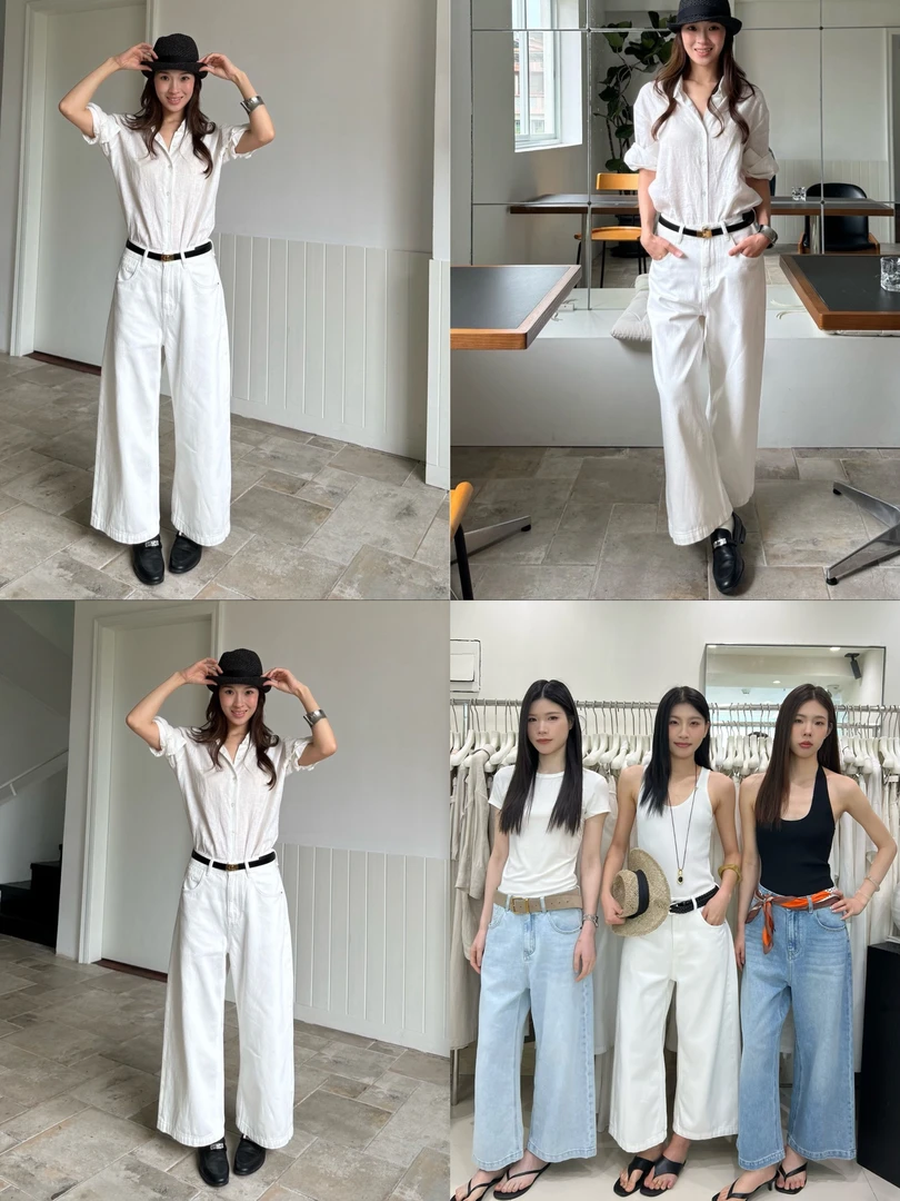 福秒-博主同款！直筒舒适百搭牛仔裤（TM11386#）TM