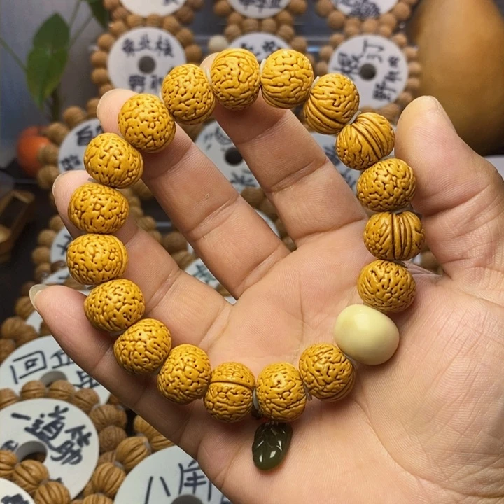 【闪购商品】不**理桃核雕刻手串手链