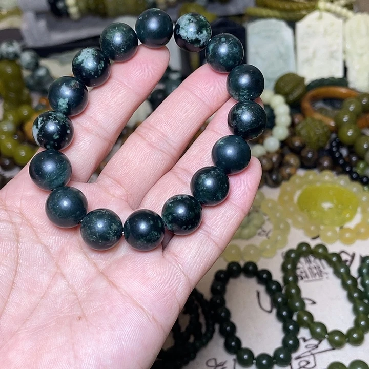 蛇纹石玉未镶嵌手链