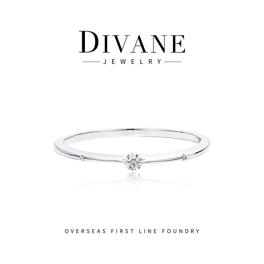 ZIYU 镀K金单钻百搭手镯 G1004