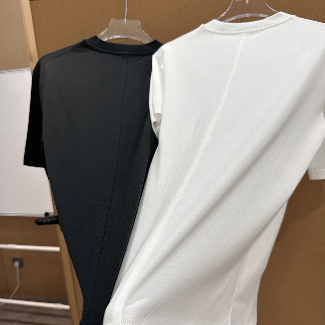 新款纯色圆领针织短袖简约休闲舒适百搭男女同款短袖