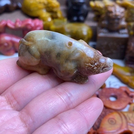 蛇纹石玉未镶嵌颈饰73