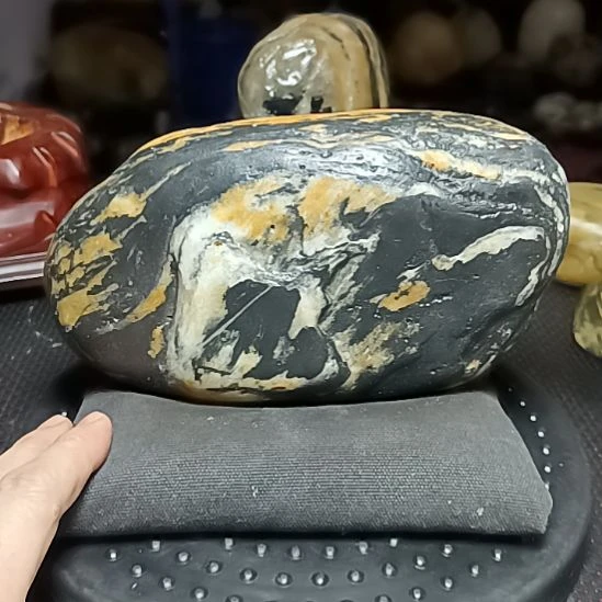 新疆金丝玉原石国画