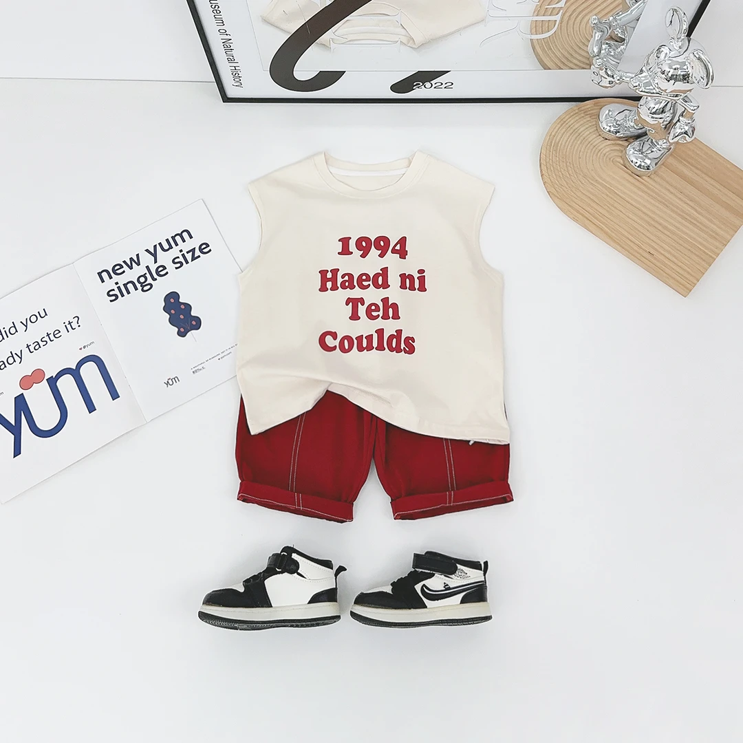 儿童装夏装背心套装无袖男童夏季2025新款 DMC7815 悠悠童话童装