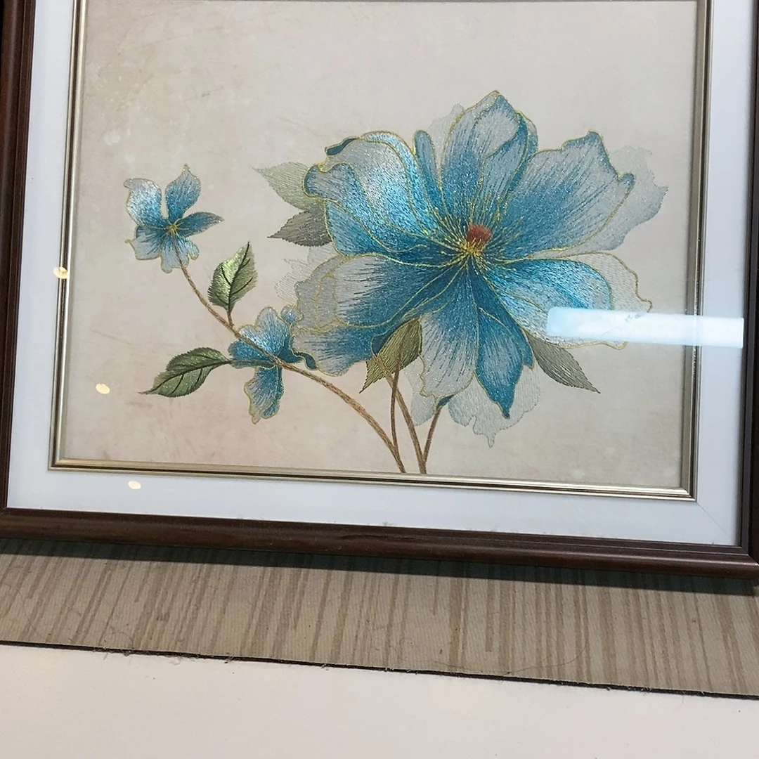 横款50/60 电表箱 蓝色栀子花