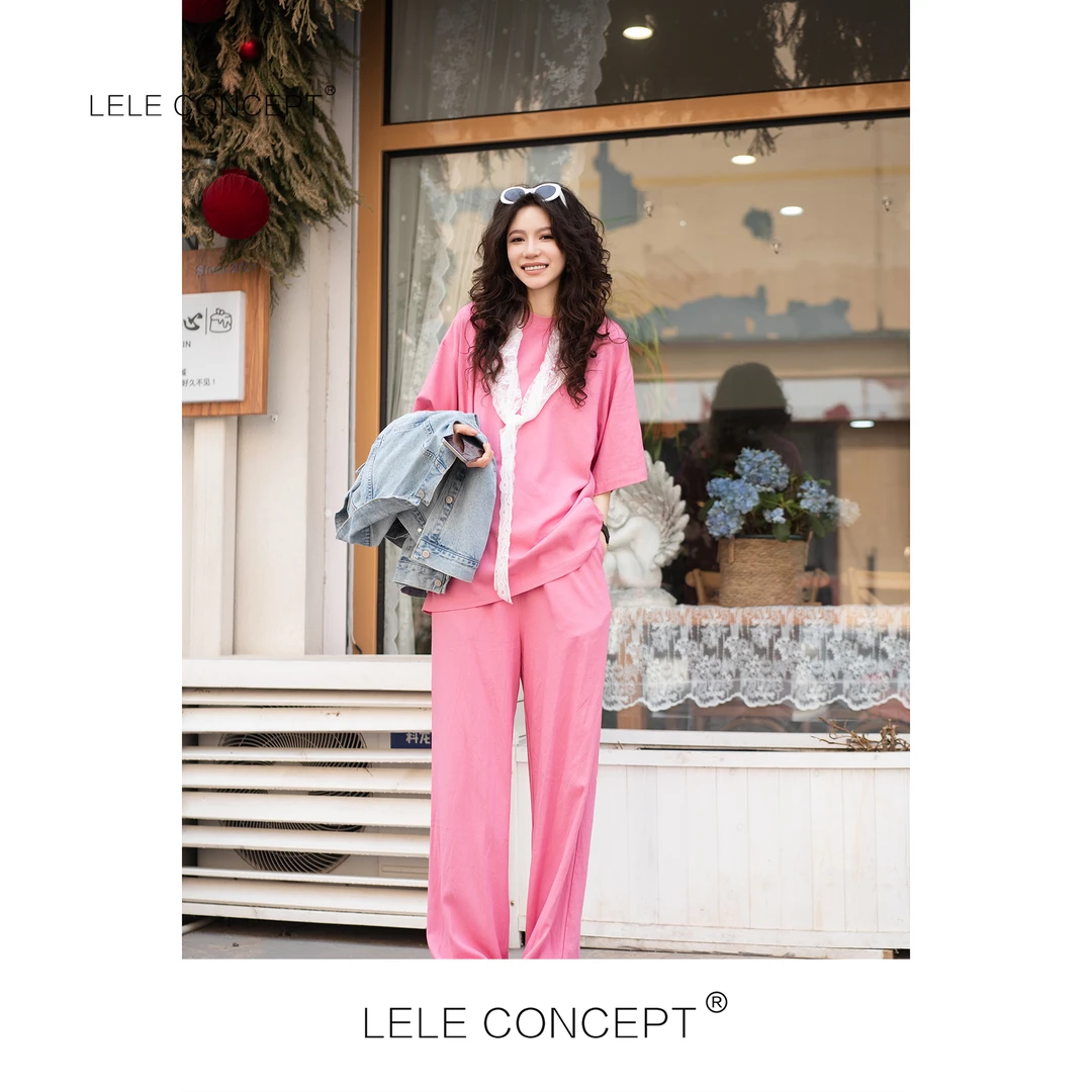 LELE CONCEPT丨舒适百搭慵懒多色半袖套装T0121