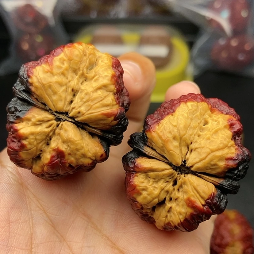 【闪购商品】把件文玩核桃38尺蝴蝶蟾