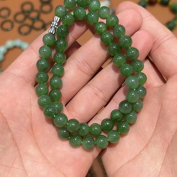 眉***诗未镶嵌手链和田玉多样性发货拍一发一