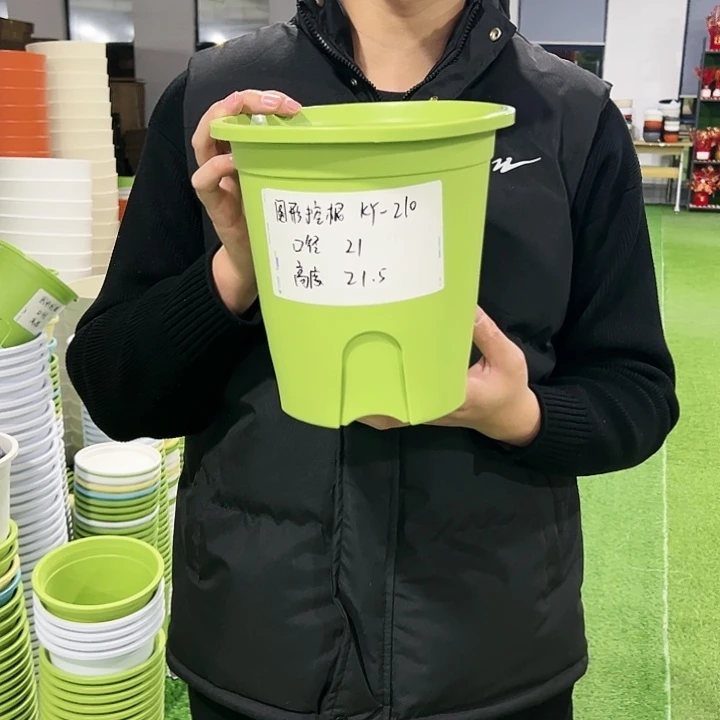 正品圆控口21高21果绿色8只无托