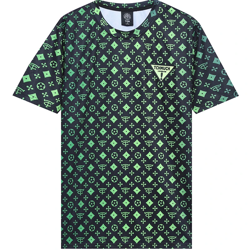 TCH轻奢渐变老花2025春夏新款男女花色短袖T恤T69A106190私服tch