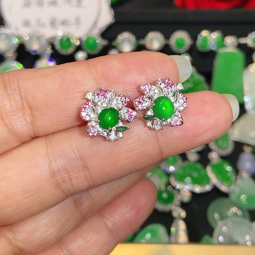 【闪购商品】未镶嵌翡翠耳饰天然翡翠