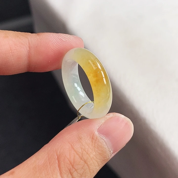 翡翠未镶嵌戒指16号