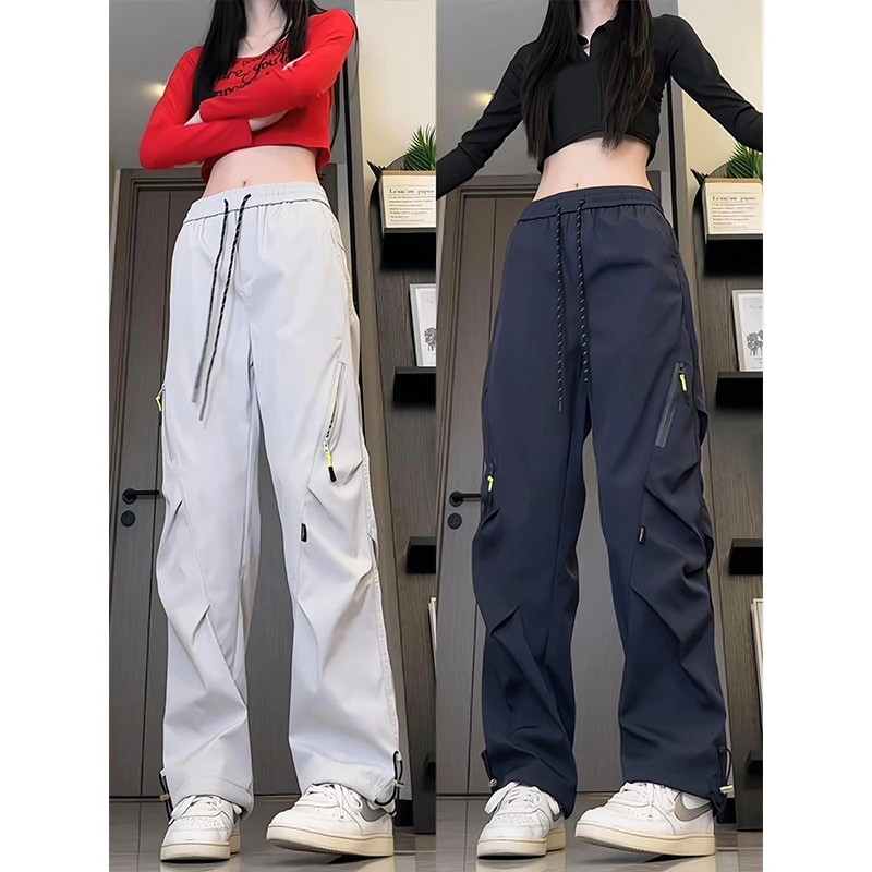 cleanfit设计感冲锋裤男款秋季防风防水工装裤直筒宽松中性风裤子