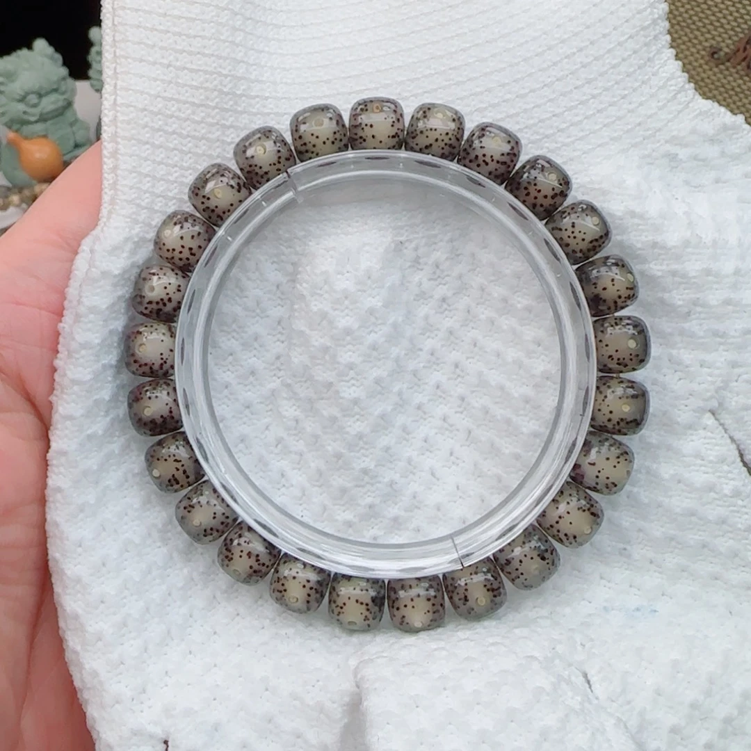 星月菩提手串黑冰大眼睛针尖星9*8