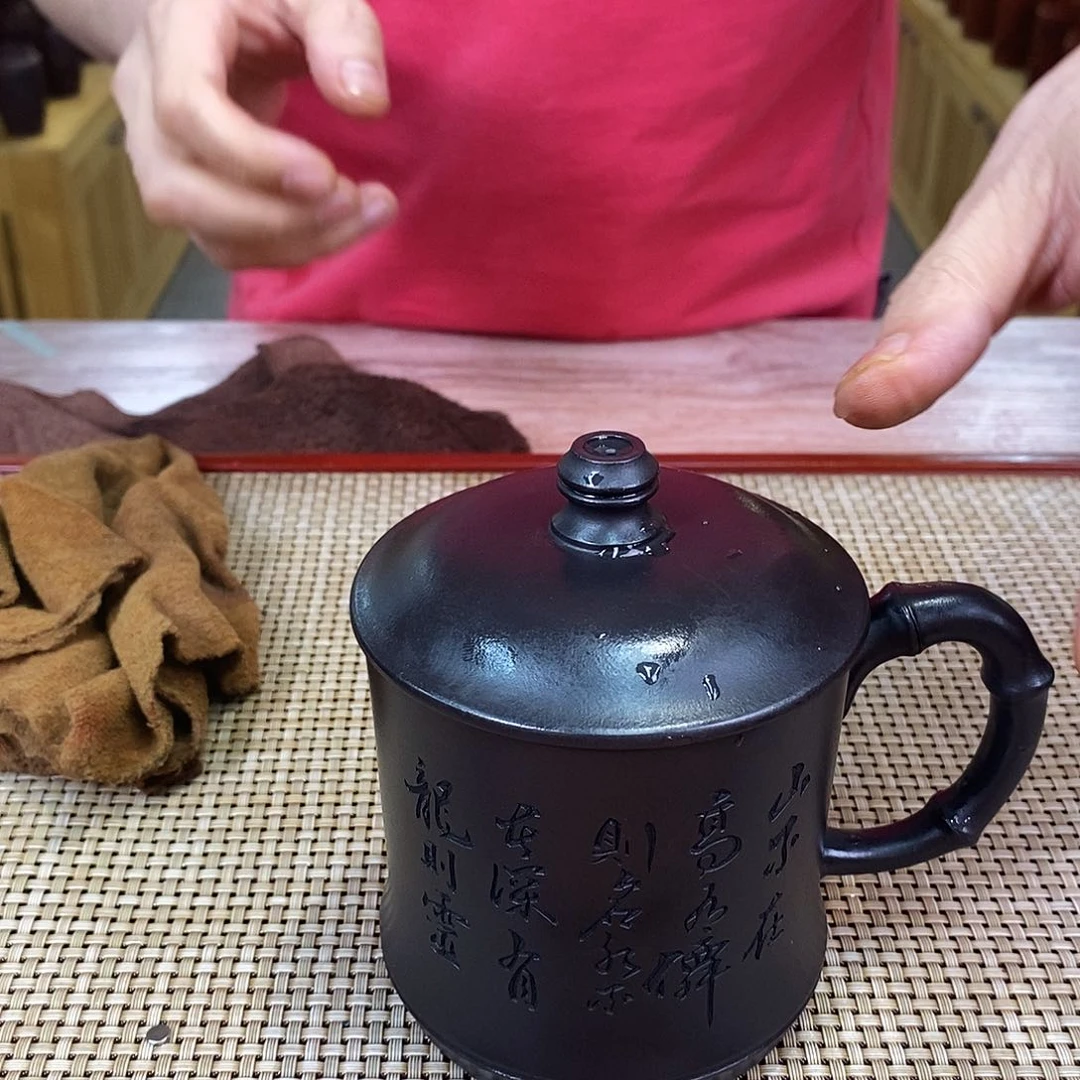 茶杯紫砂精品紫砂杯额