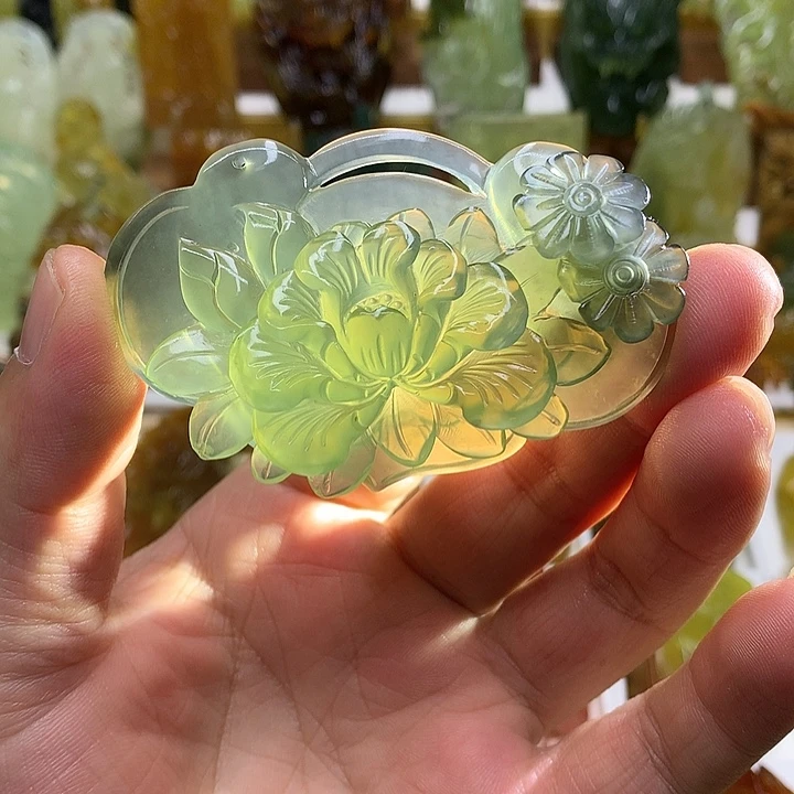 蛇纹石玉未镶嵌珠宝半成品