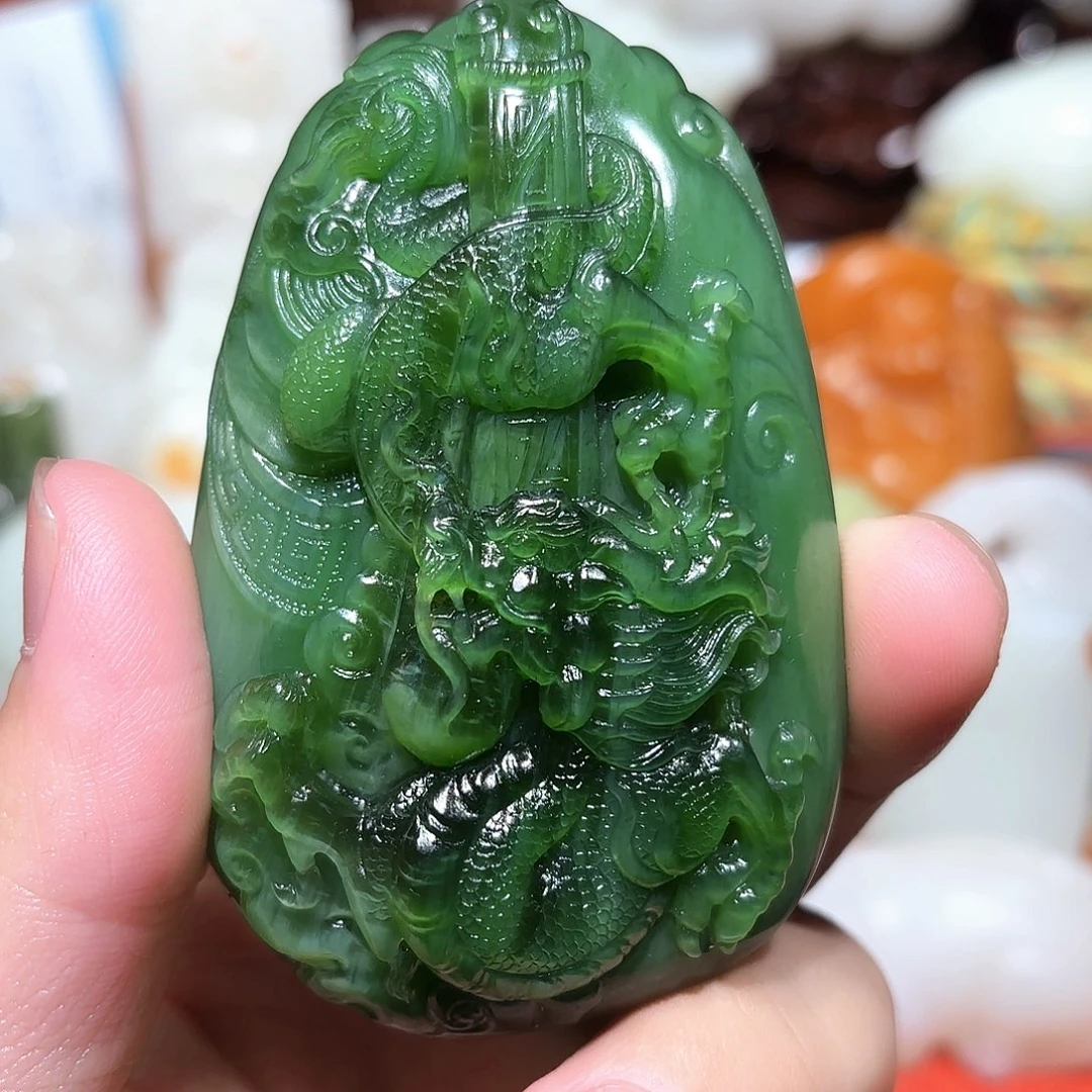 和田玉未镶嵌挂件