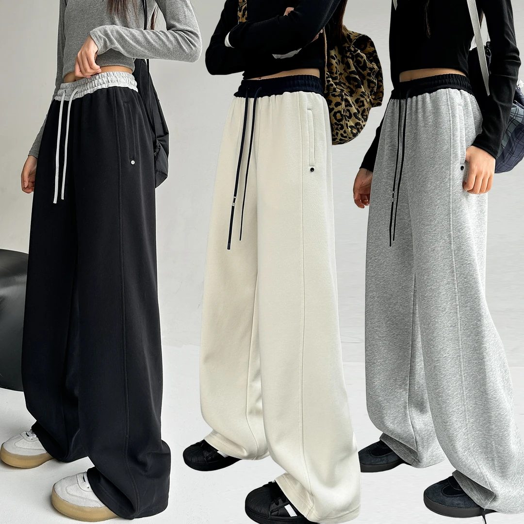 女童中大童休闲运动卫裤长裤2025秋季新款女孩初中学生裤子85556