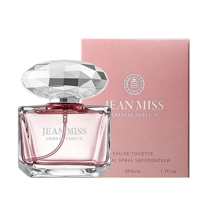 品牌晶钻女士香水粉色持久淡香抖音学生越南香水批发50ML