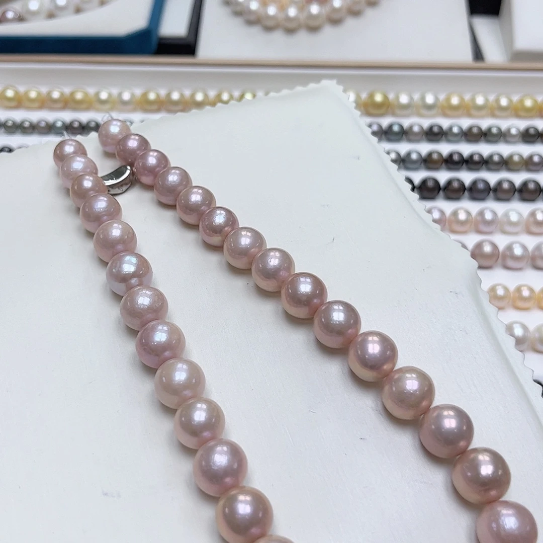 未镶嵌淡水珍珠颈饰10-14内 有核