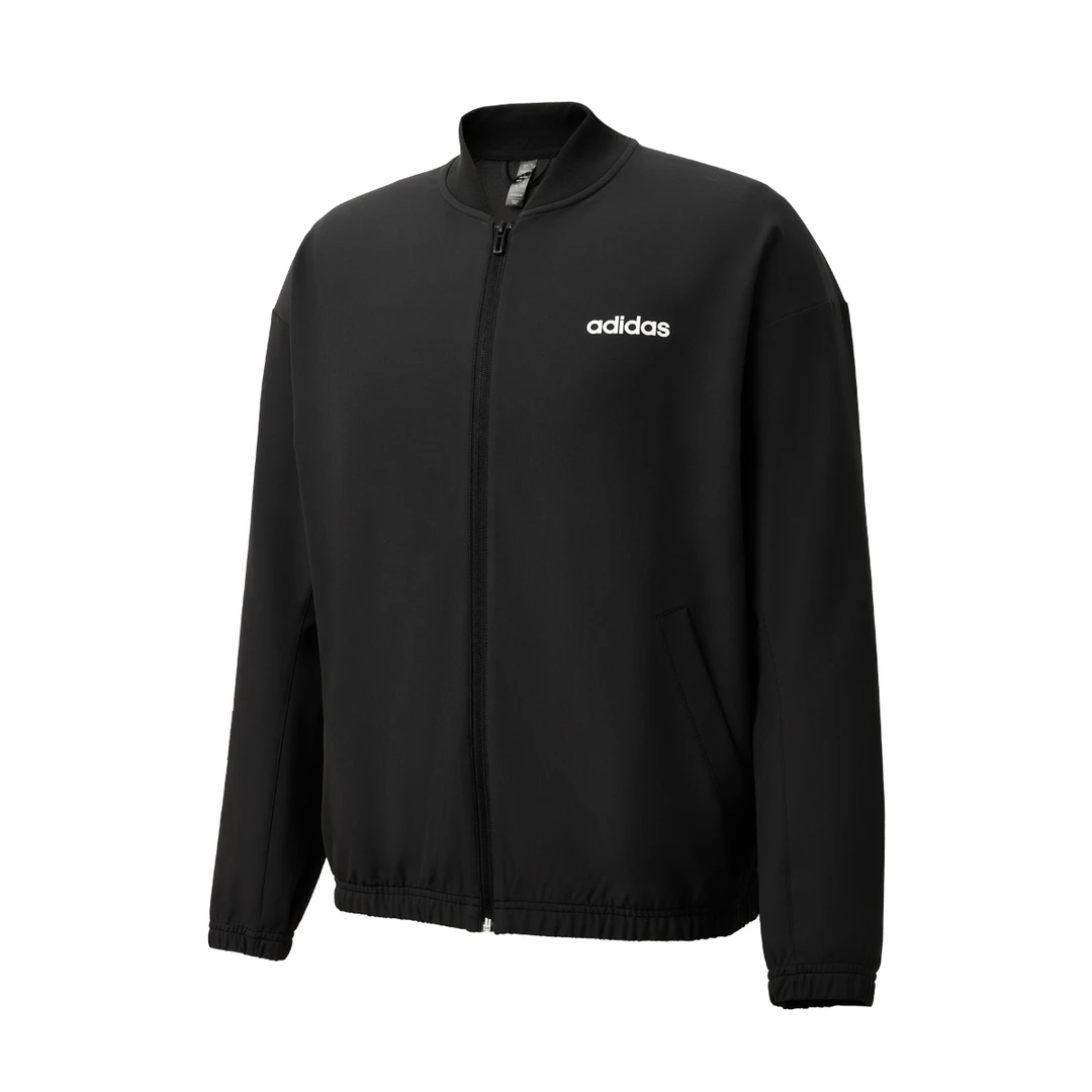 阿迪达斯男子运动休闲梭织拉链外套JL9638