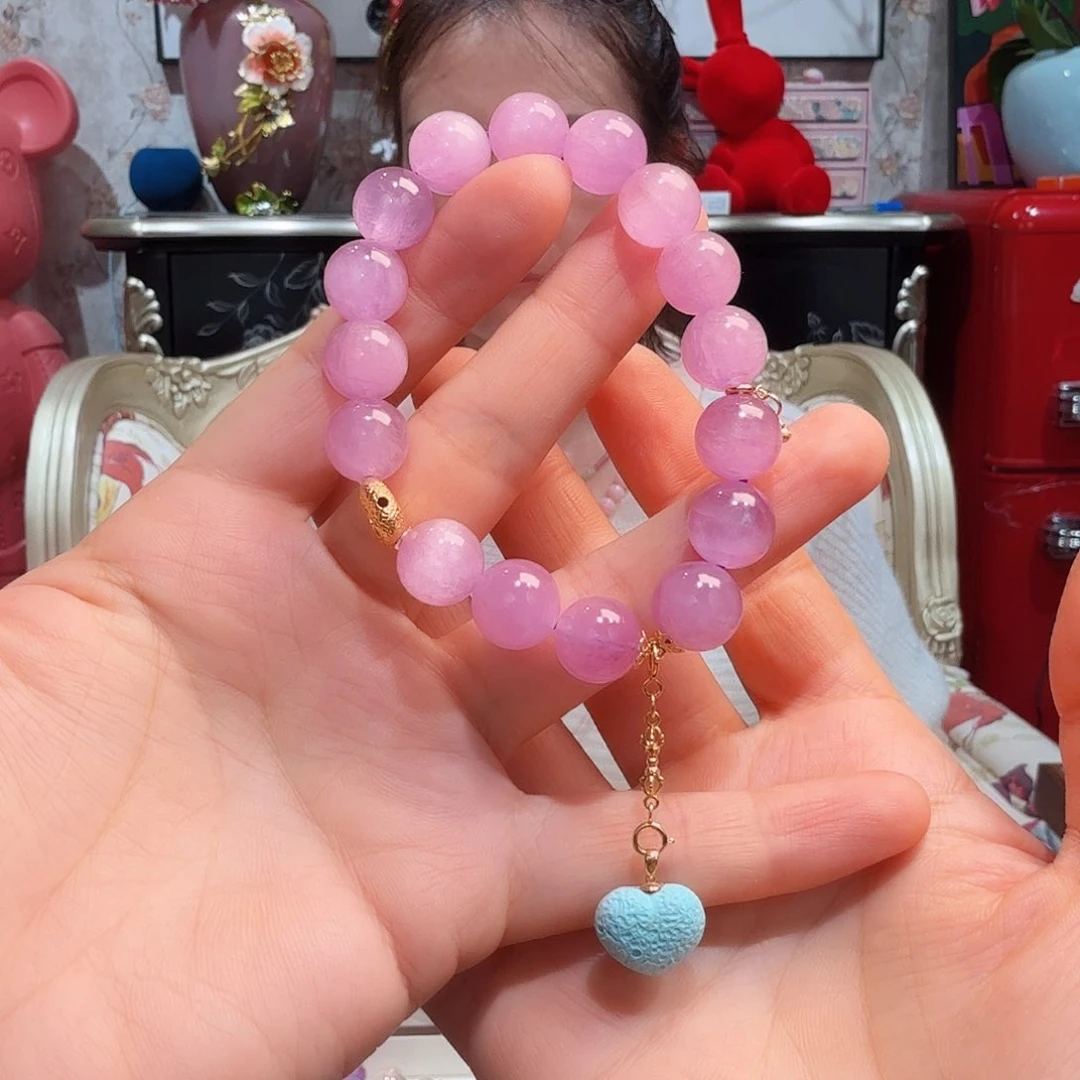 锂辉石手串未镶嵌手串