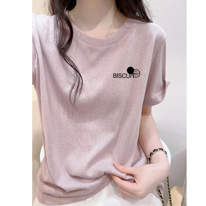 短袖女款爆款2025新款薄款休闲夏季大码宽松显瘦女士气质上衣百搭