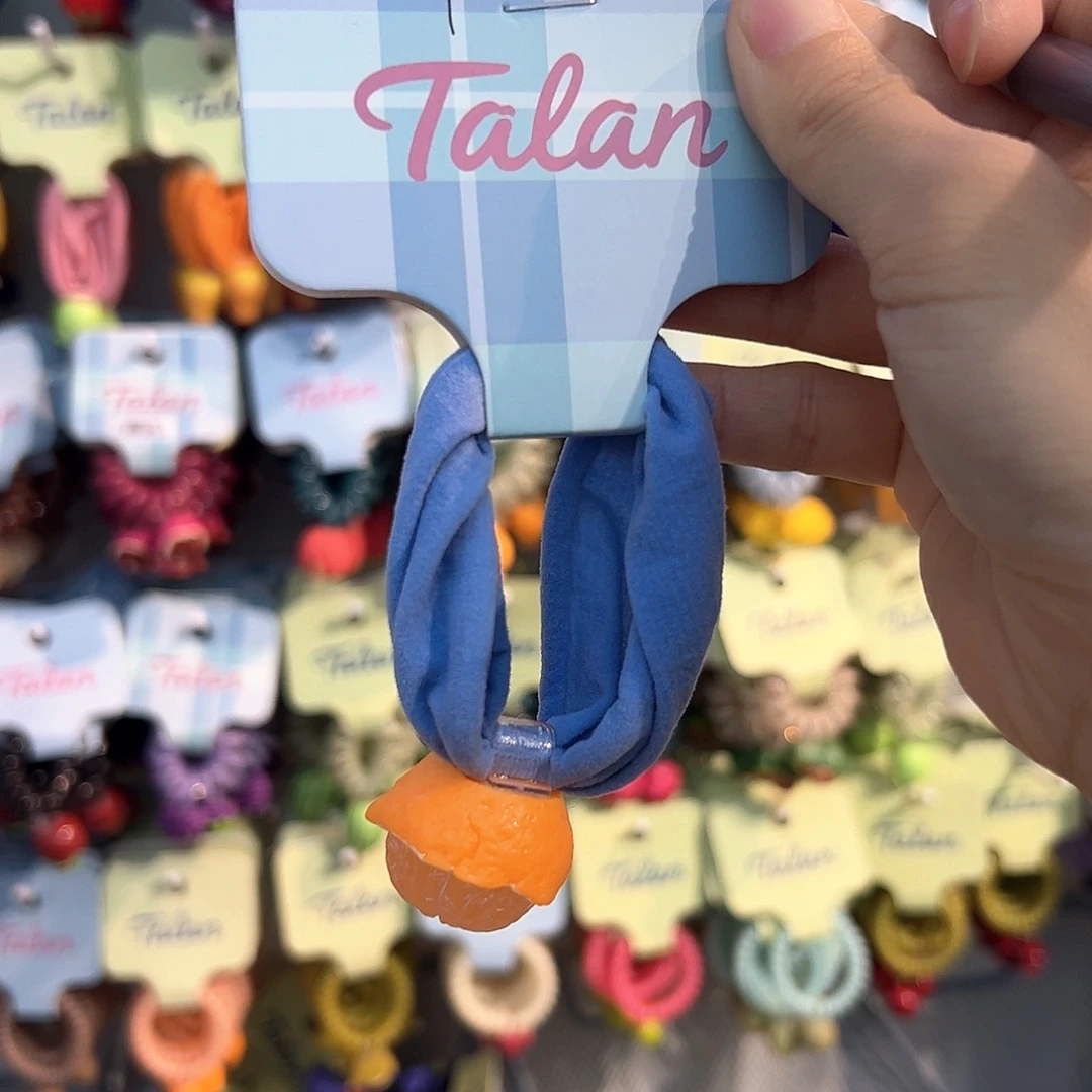 混合材质剥皮橘子发绳