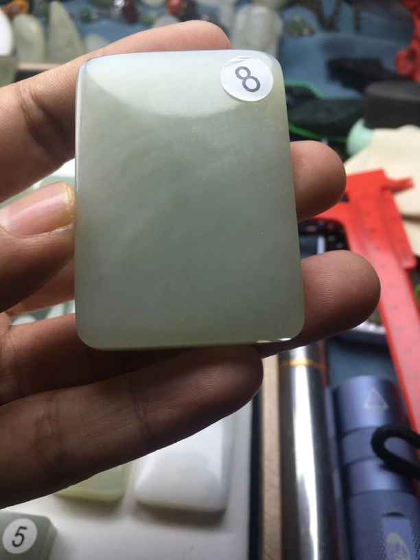 和田玉平安无事牌