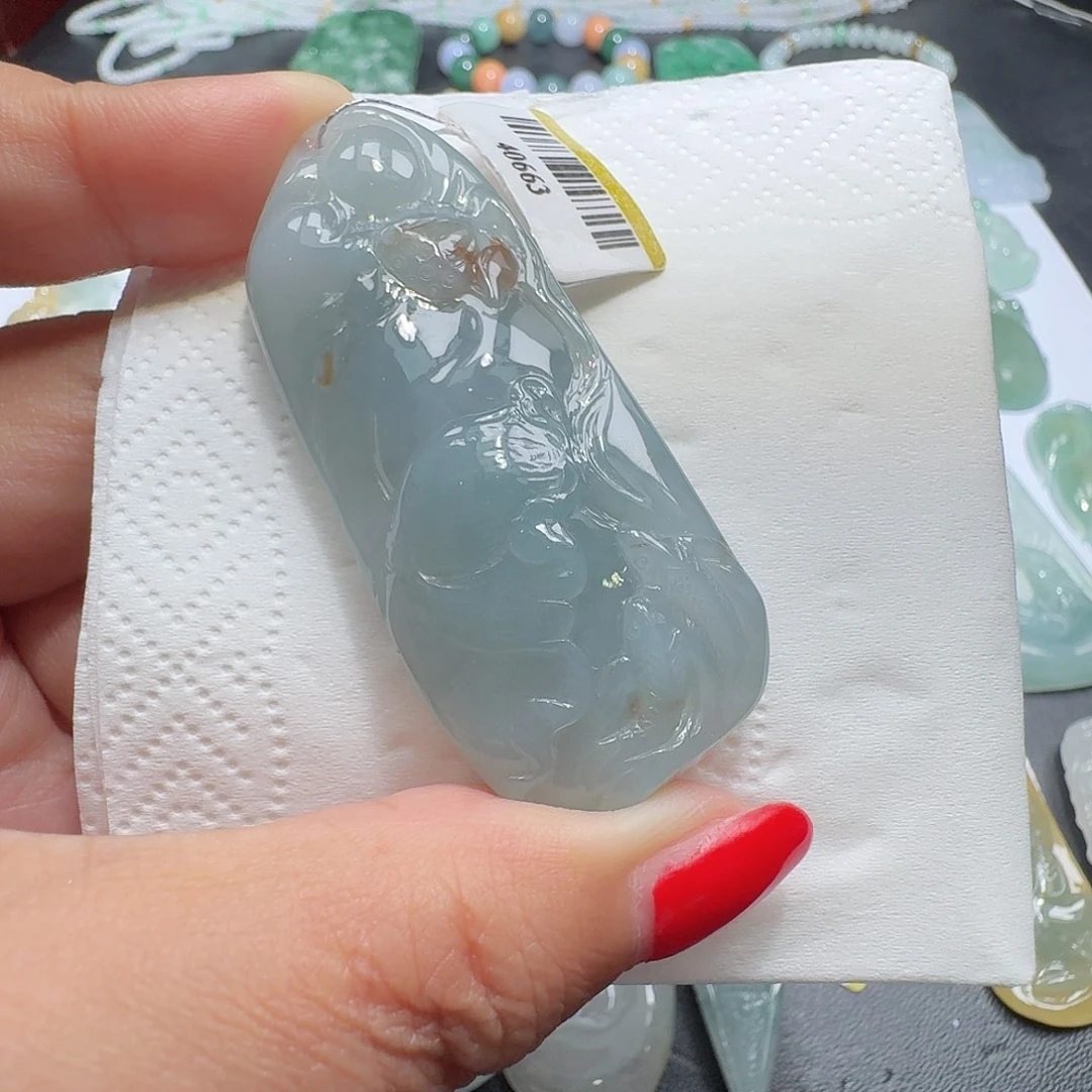 翡翠未镶嵌颈饰吊坠