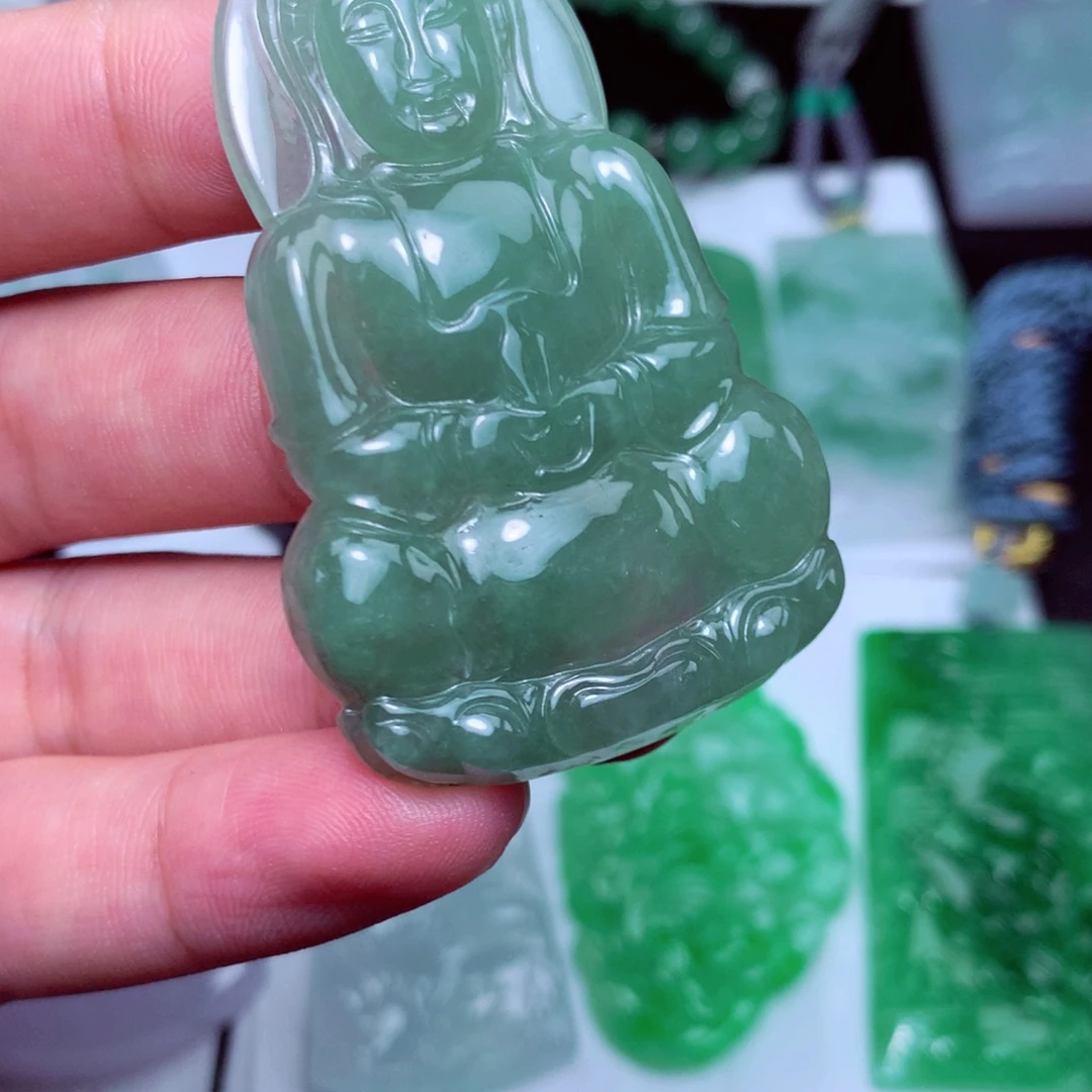 颈饰未镶嵌翡翠天然A货翡翠
