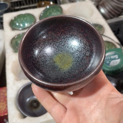 茶盏炜*建阳建盏微瑕钵钵