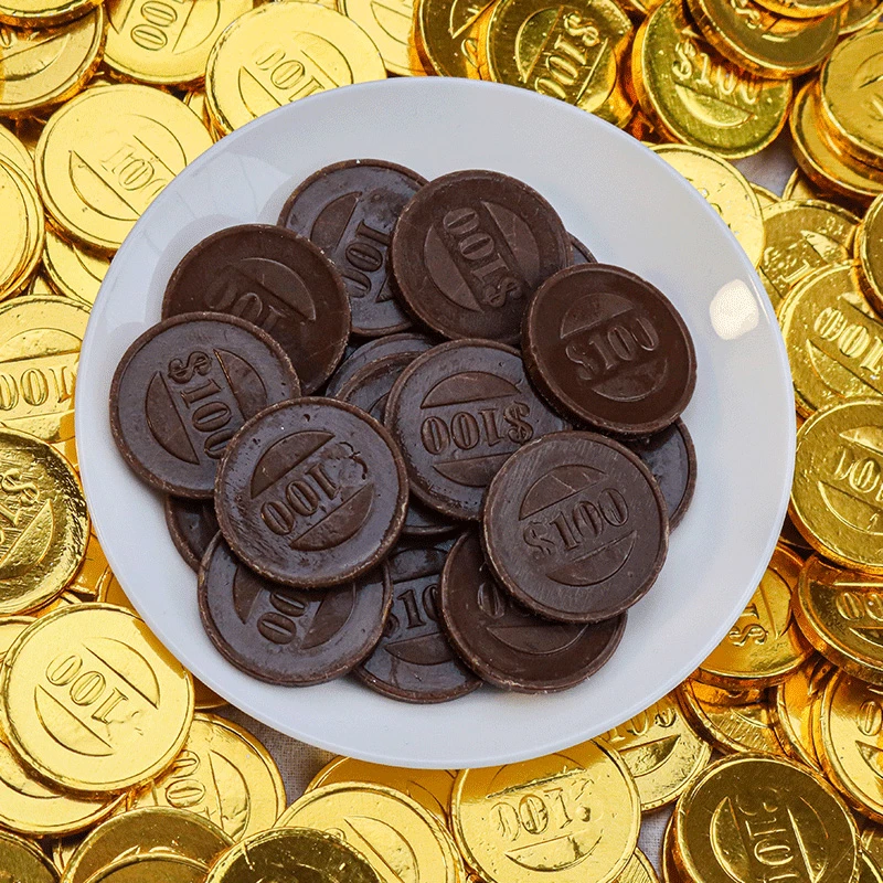 【40玫装】金币巧克力糖果零食蛋糕烘焙装饰结婚喜糖年货节日礼物