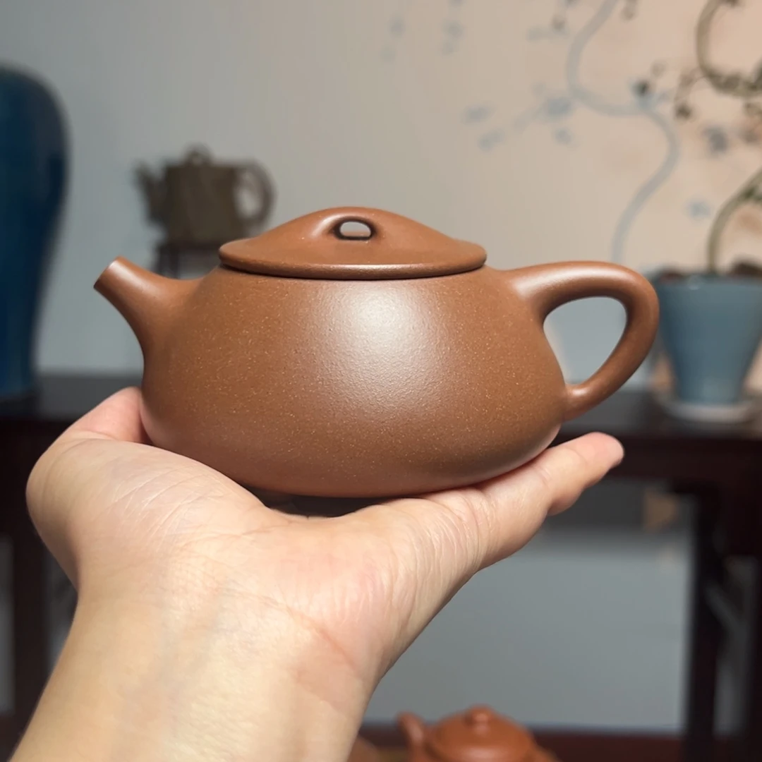 茶壶紫砂石瓢台西紫泥230