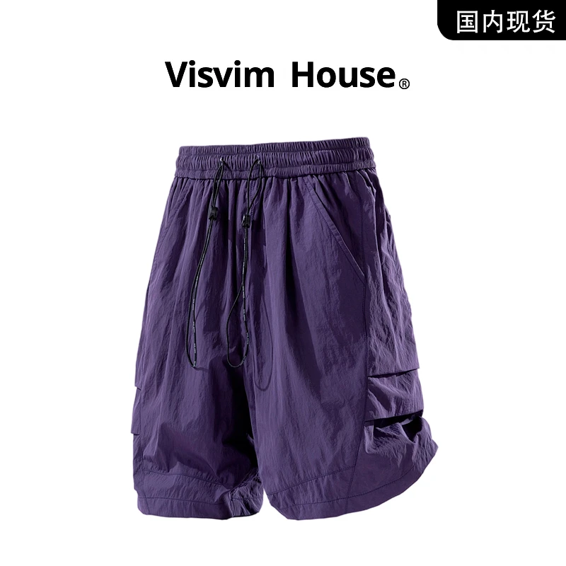 【品牌现货撤柜】VISVIM WINGS夏季薄款凉感冰丝速干休闲五分短裤男