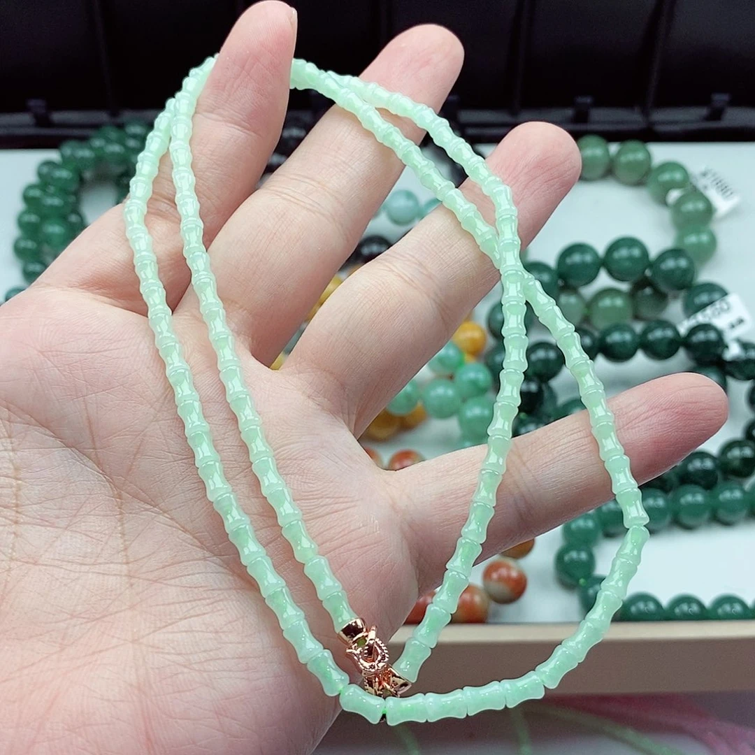 翡翠未镶嵌毛衣链