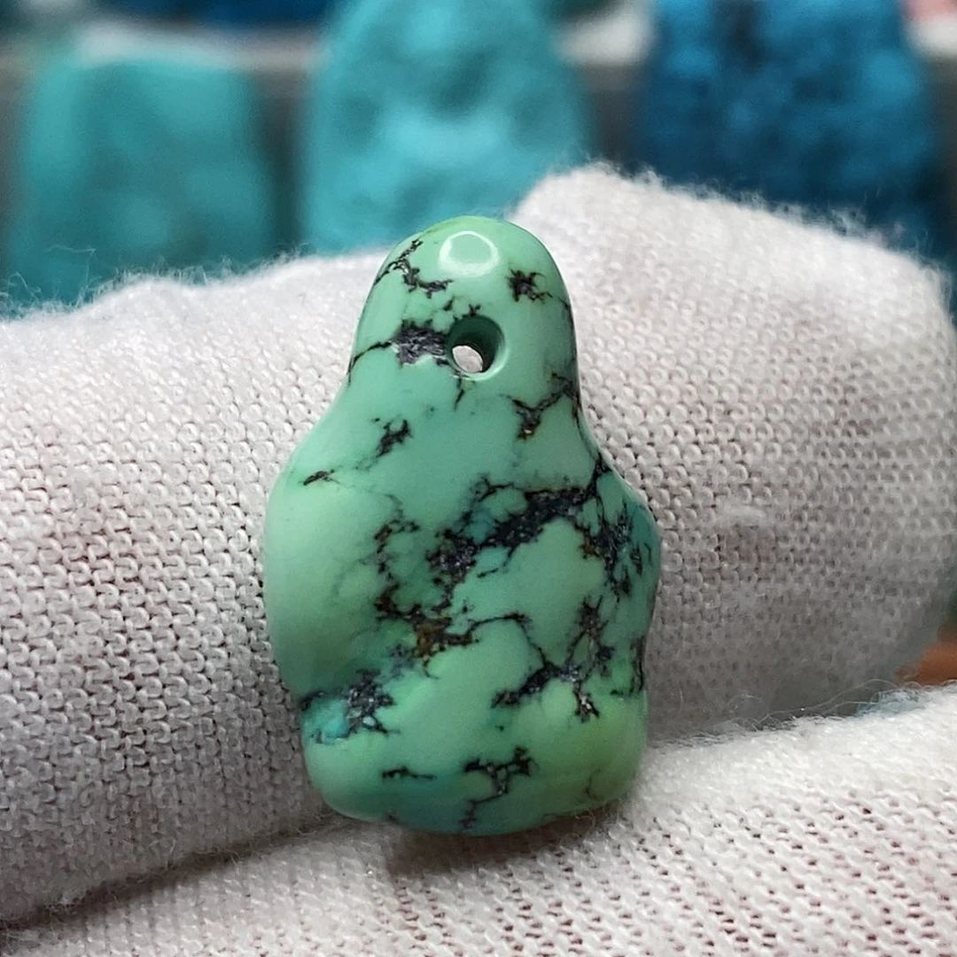 未镶嵌绿松石天然原矿 带武汉地大证书