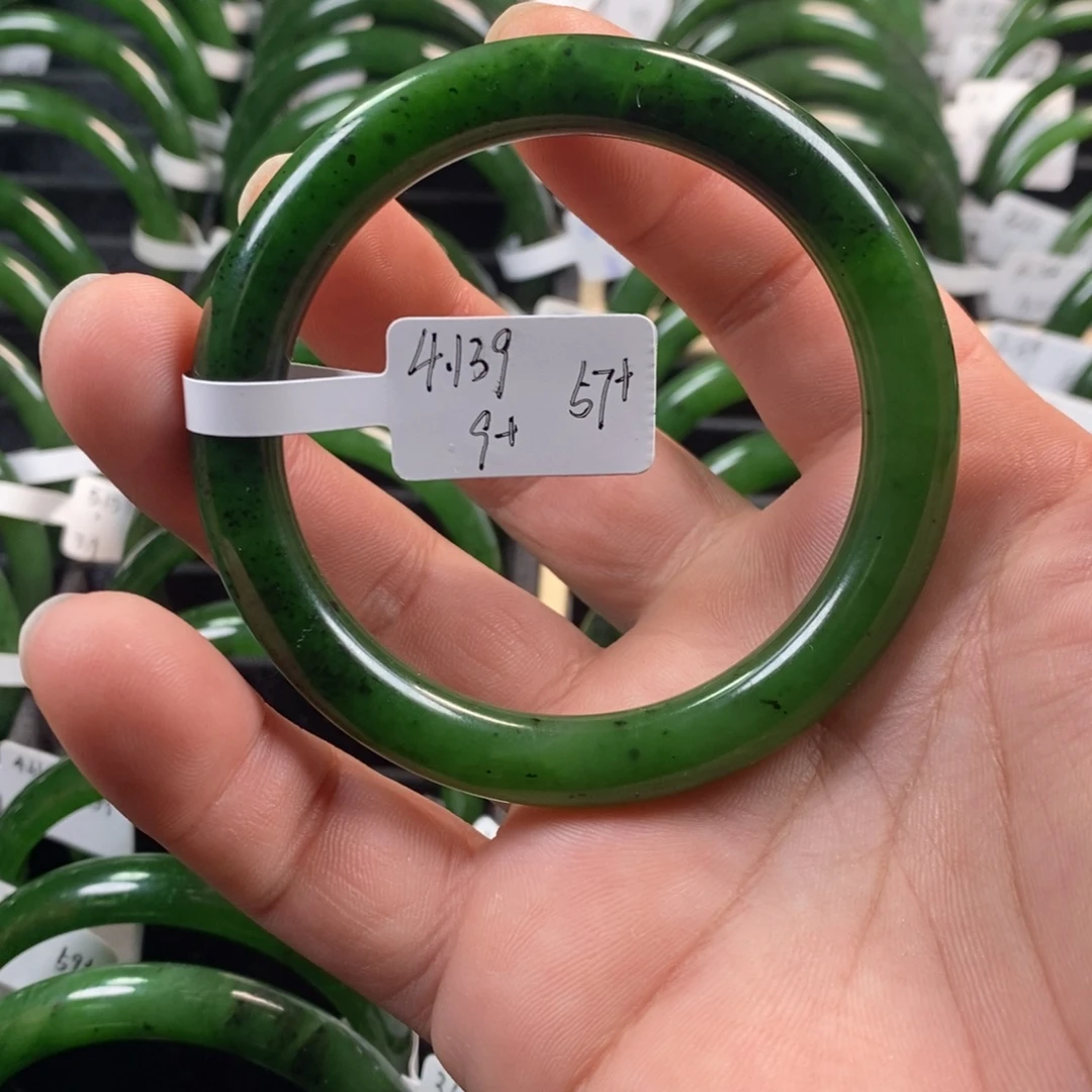 和田玉（碧玉）未镶嵌手镯57