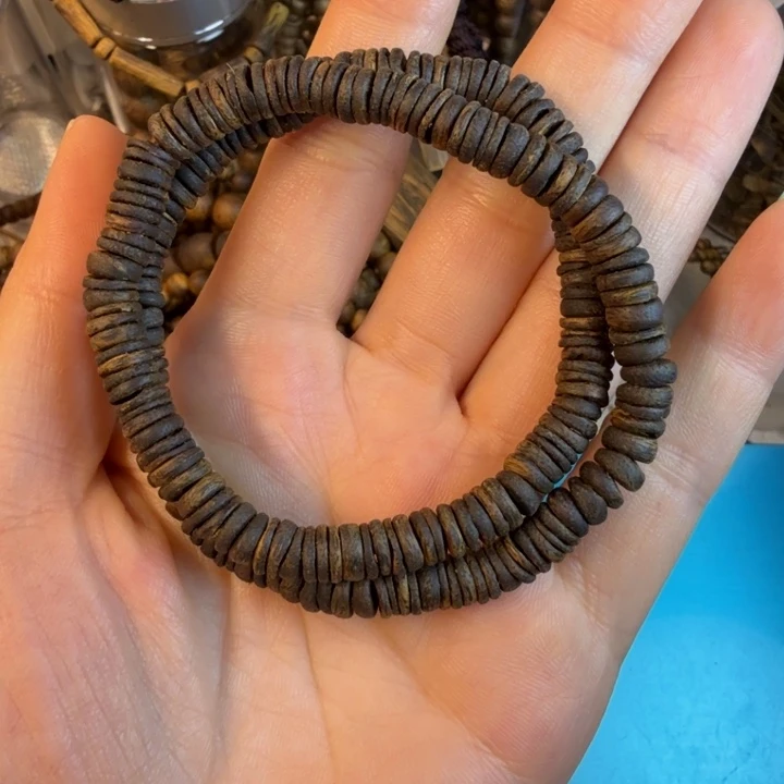 沉香沉香碎屑莺歌绿奇楠06沉水片片双圈10.8克