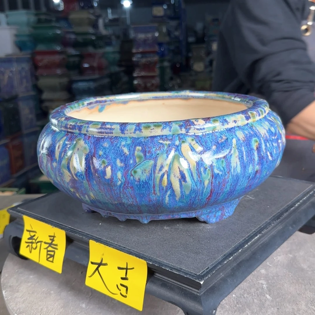 一风堂石湾花盆。微瑕