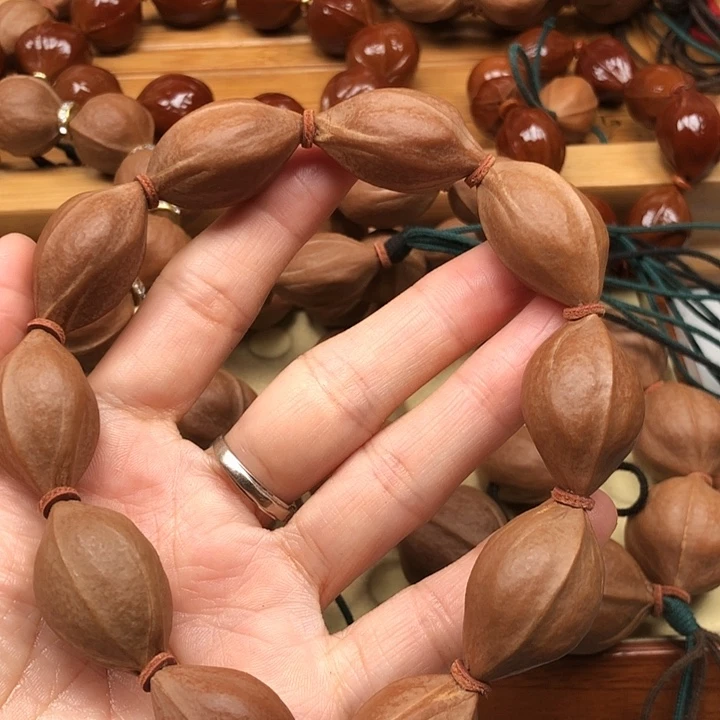 橄榄核手串梅林铁核18 X30边肚同尺