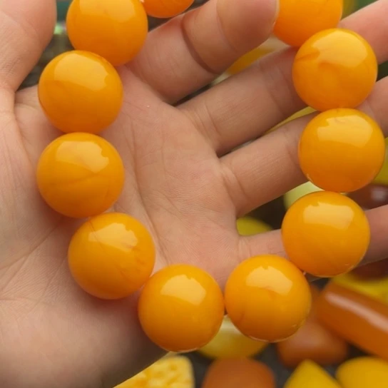 未镶嵌琥珀手串蜜蜡