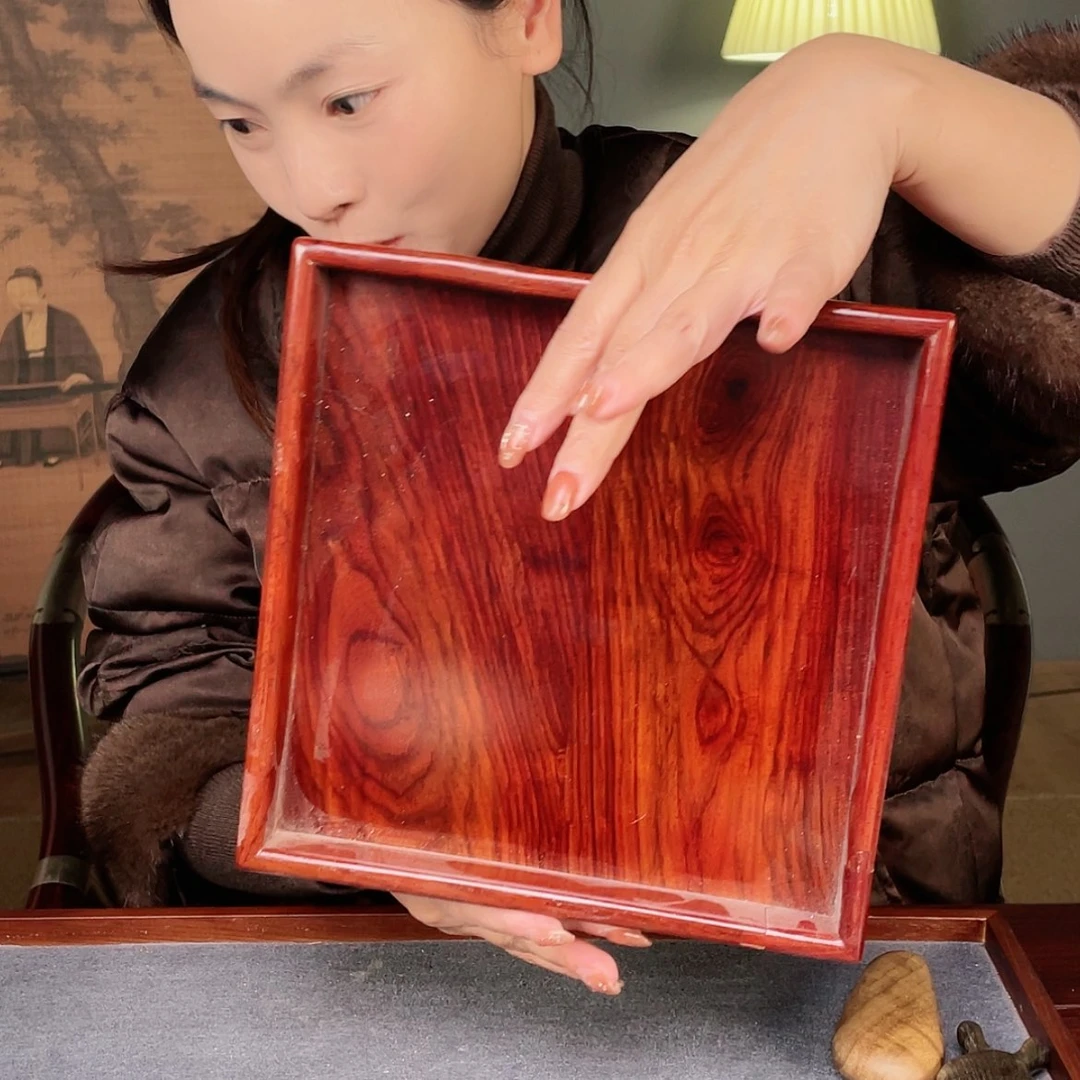 【闪购商品】红酸枝木类成套家具巴里黄檀茶盘