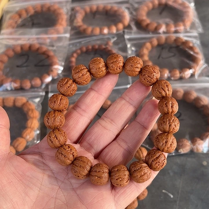 文玩核桃手串紫***~野生