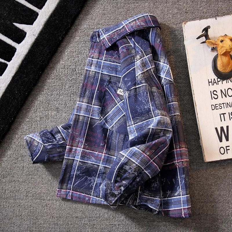 儿童装男童衬衫春秋款2025新款春季男孩中大童衣服酷帅衬衣春装潮