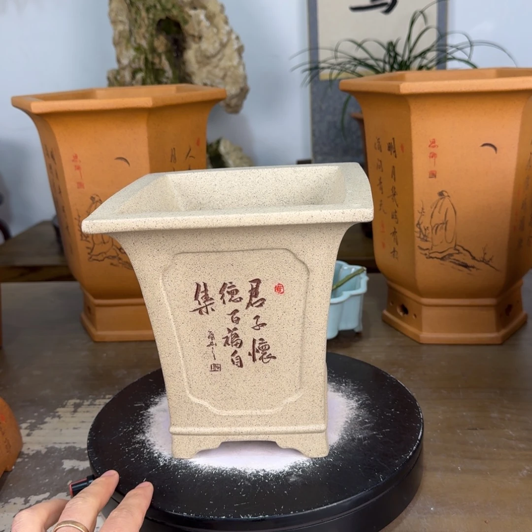 紫砂花盆紫砂花盆14.5-16.5