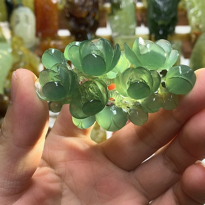 蛇纹石玉未镶嵌珠宝半成品