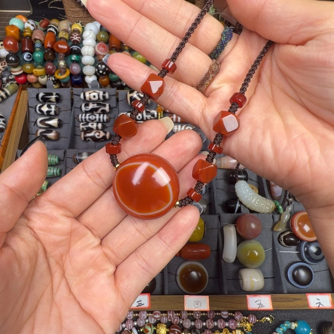 玛瑙/玉髓未镶嵌项链