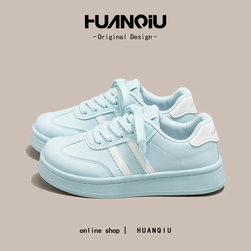 环球多巴胺明星同款小白鞋女款2025秋新款学生增高网红板鞋HC2716